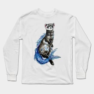 Ferret Mermaid Long Sleeve T-Shirt